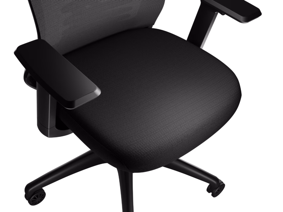 Ergonoomiline kontoritool Genesis Astat 200 G2, reguleeritava ExoBase nimmetoega, must - 11