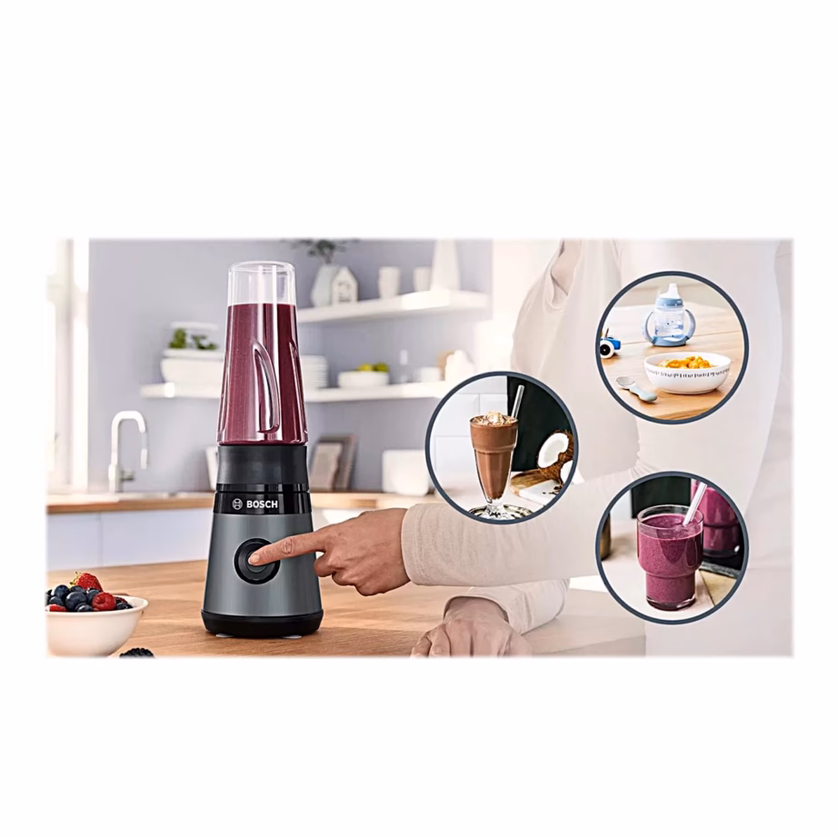 Smuutiblender Bosch MMB2111S VitaPower ToGo, 0,6 l joogipudeliga - 9