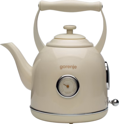 Veekeetja Gorenje K17CLIN, analoogse temperatuurinäidikuga, 1,7 l, kreemikas