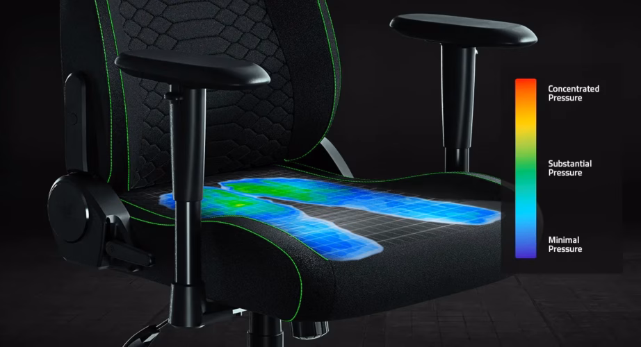 Razer Iskur V2 X arvutitool, must-roheline - 6