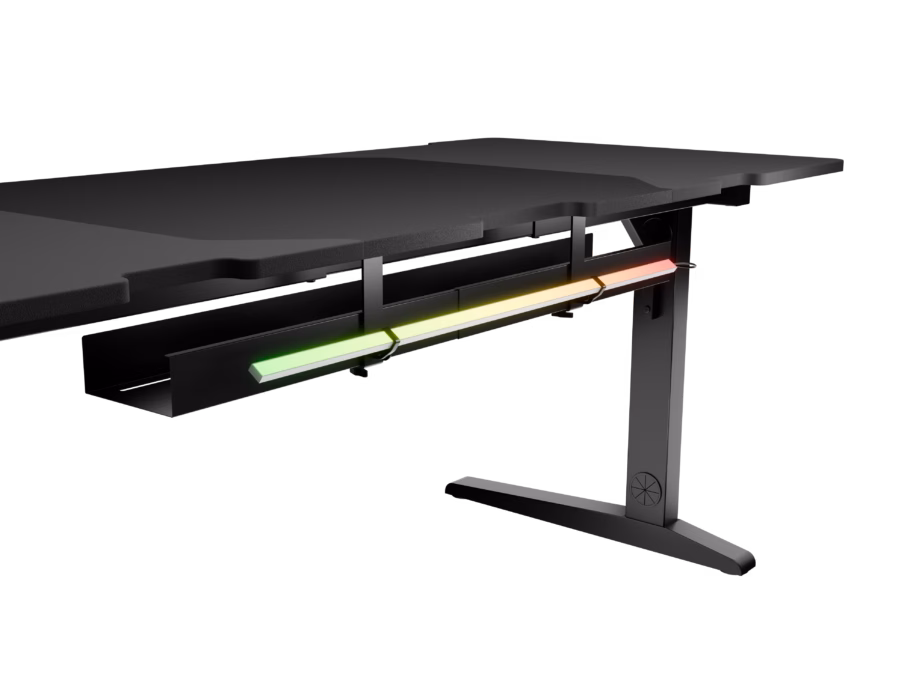 Genesis Holm Modular 180 RGB laiendatava terasraamiga arvutilaud mängurile, 180 × 75 cm, antratsiitmust - 3