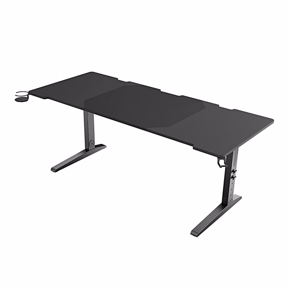 Genesis Holm Modular 180 RGB laiendatava terasraamiga arvutilaud mängurile, 180 × 75 cm, antratsiitmust - 9