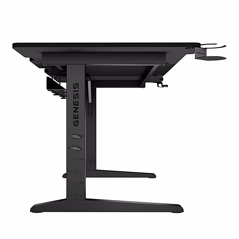 Genesis Holm Modular 180 RGB laiendatava terasraamiga arvutilaud mängurile, 180 × 75 cm, antratsiitmust - 15