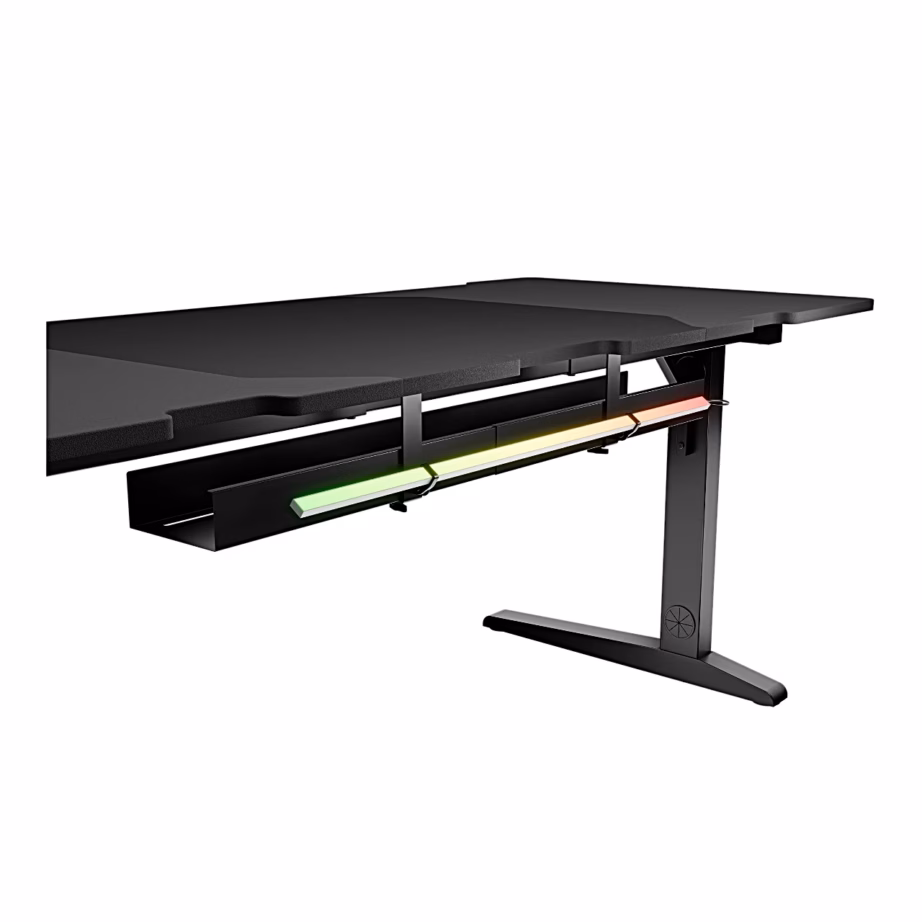 Genesis Holm Modular 180 RGB laiendatava terasraamiga arvutilaud mängurile, 180 × 75 cm, antratsiitmust - 22