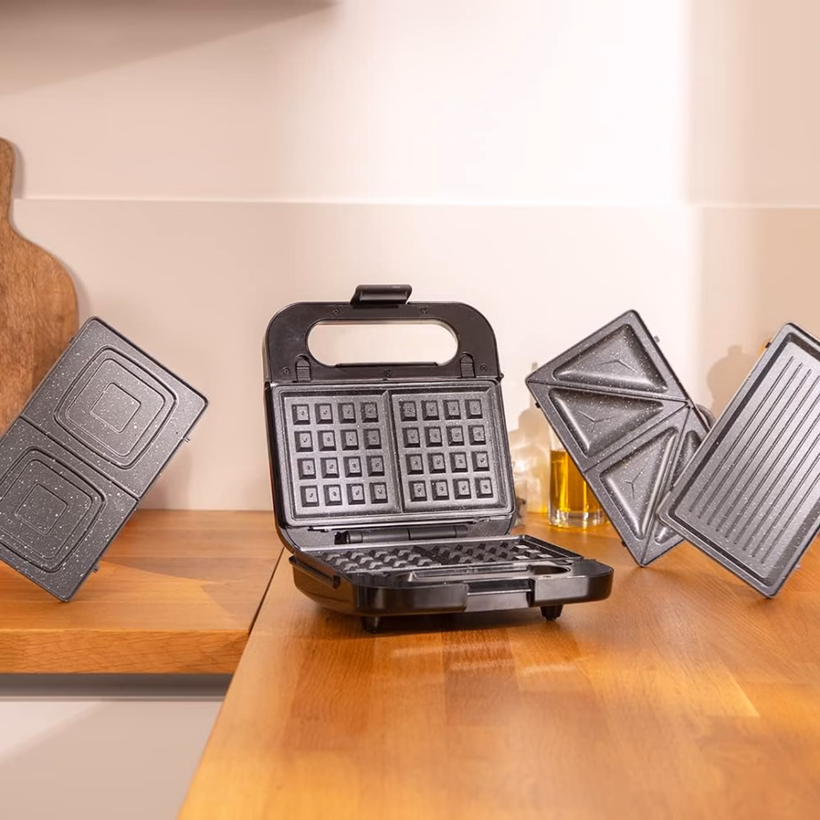 Vahetatavate plaatidega võileivagrill Cecotec Rock’nToast 4in1, 1000 W - 6