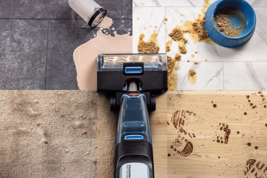 Pesev varstolmuimeja Bissell CrossWave Edge Cordless Select, ZeroGap™ servapuhastus, must/valge/hõbedane - 4