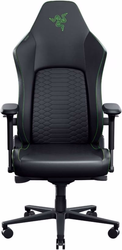 Razer Iskur V2 NewGen arvutitool, jahutava polsterdusega, must-roheline