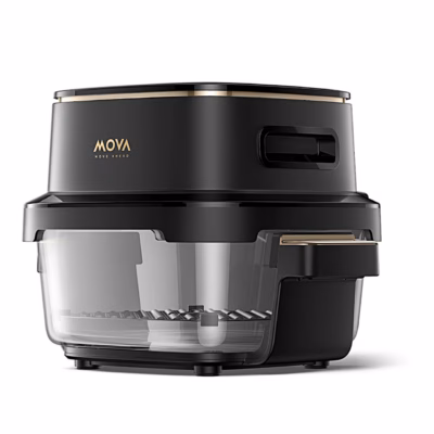 Kuumaõhufritüür MOVA AF20 Pro, läbipaistev klaasnõu, 4 l + 2,5 l, must