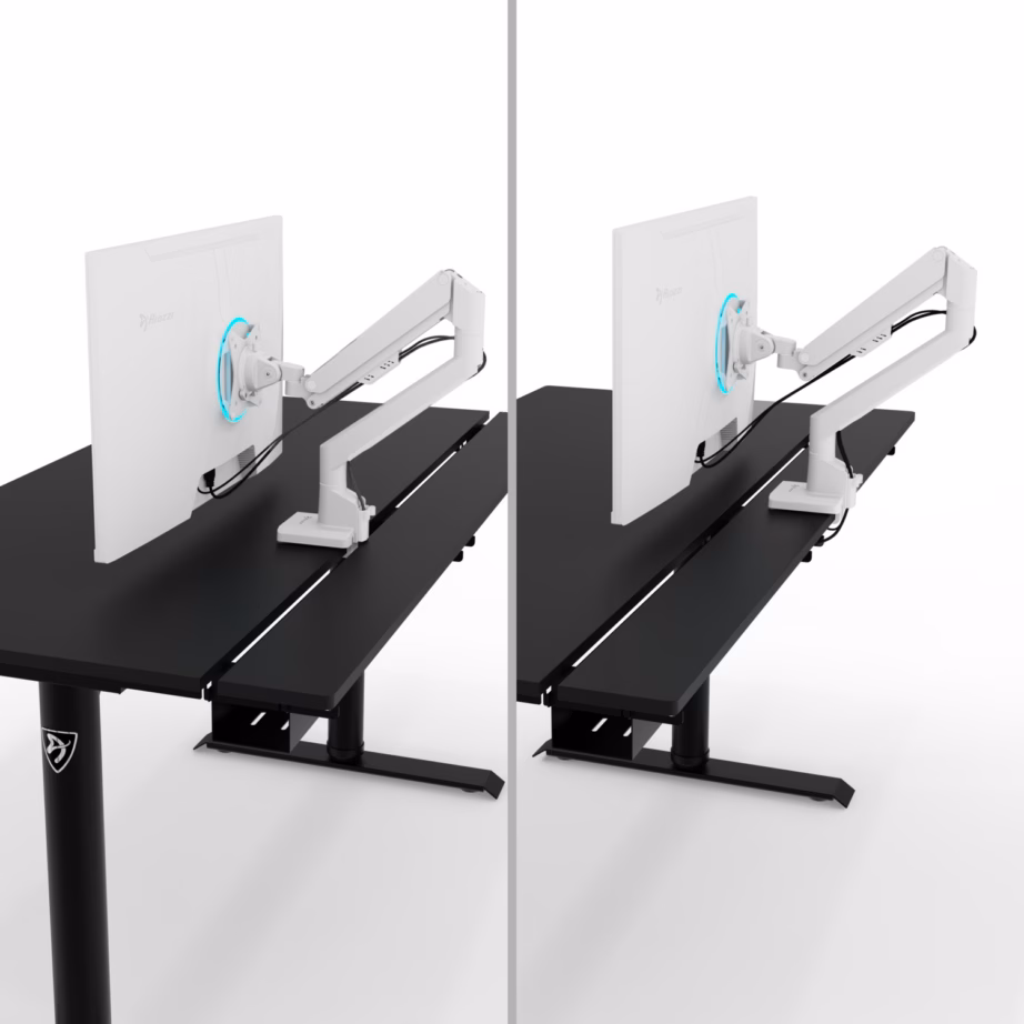 Elektriliselt reguleeritav arvutilaud Arozzi Arena Nordico, 140 × 70 cm, must - 7