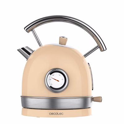 Veekeetja Cecotec ThermoSense 420 Vintage, temperatuurinäidikuga, 1,8 l, helebeež