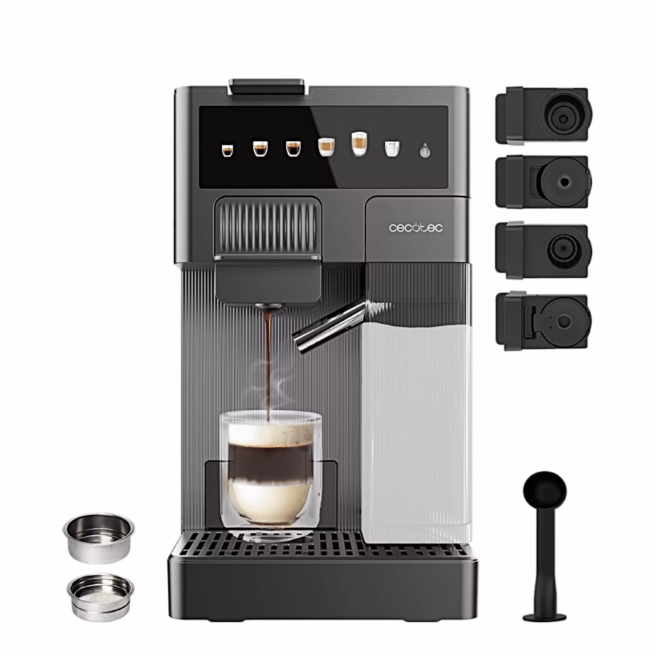 4-in-1 multikapselkohvimasin Cecotec FreeStyle Latte T, automaatse piimavahustajaga, 1,6 l, hall - 2