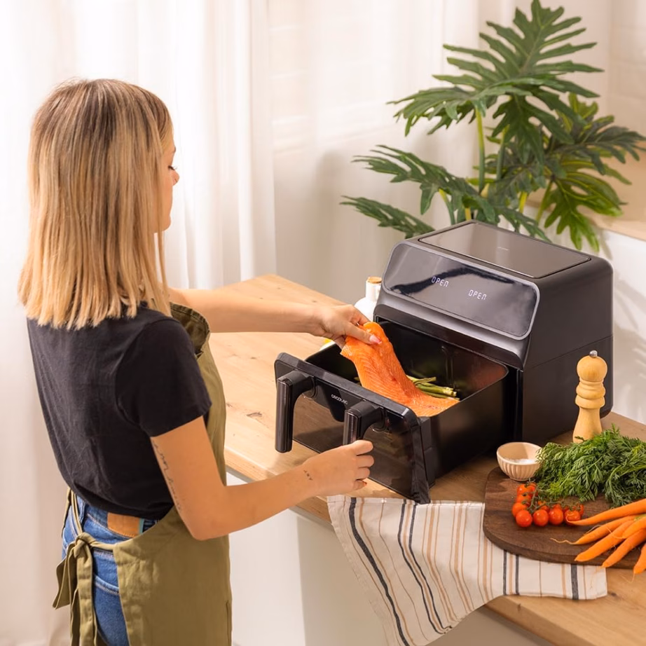 Kahe tsooniga kuumaõhufritüür Cecotec Cecofry Advance 9000 Window, eemaldatav vahesein, 9 l, must - 6