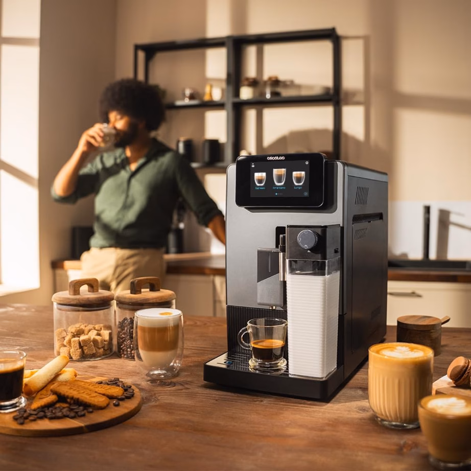 Täisautomaatne kohvimasin Cecotec Cremmaet Latte Touch, 12 joogiretsepti, kuni 4 profiili, 1,1 l, must - 6