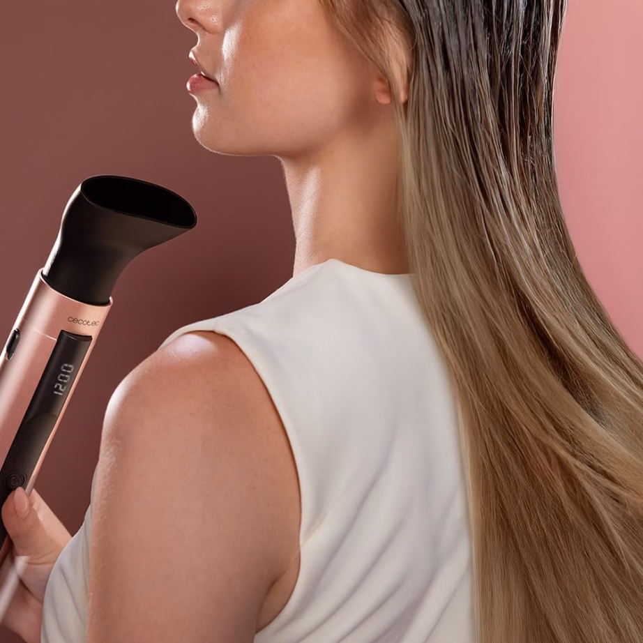Föön-koolutaja Cecotec CeramicCare 10in1 AirBrush, 10 otsikut, must/roosa - 2