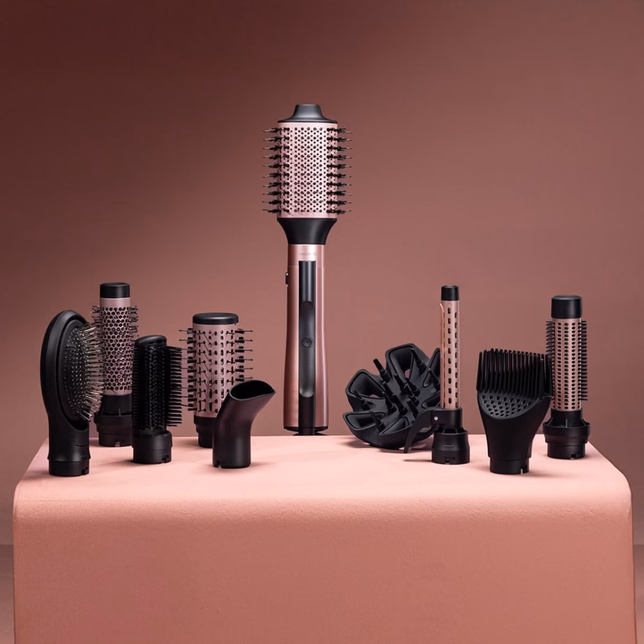 Föön-koolutaja Cecotec CeramicCare 10in1 AirBrush, 10 otsikut, must/roosa - 4