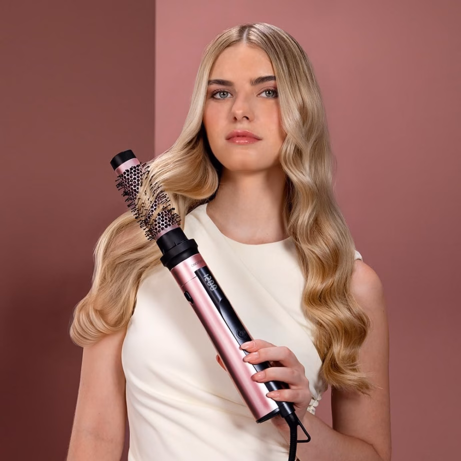 Föön-koolutaja Cecotec CeramicCare 10in1 AirBrush, 10 otsikut, must/roosa - 9