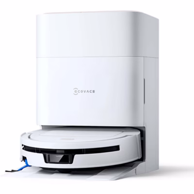 Robottolmuimeja Ecovacs DEEBOT T90 MAX PRO OMNI, 40 000 Pa, märg- ja kuivpuhastus, valge