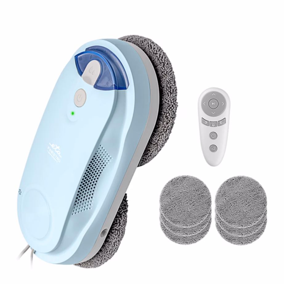 Aknapesurobot ETA Finestro Smart 6329 90000, kahe pöörleva mopiga, 5000 Pa, helesinine - 4