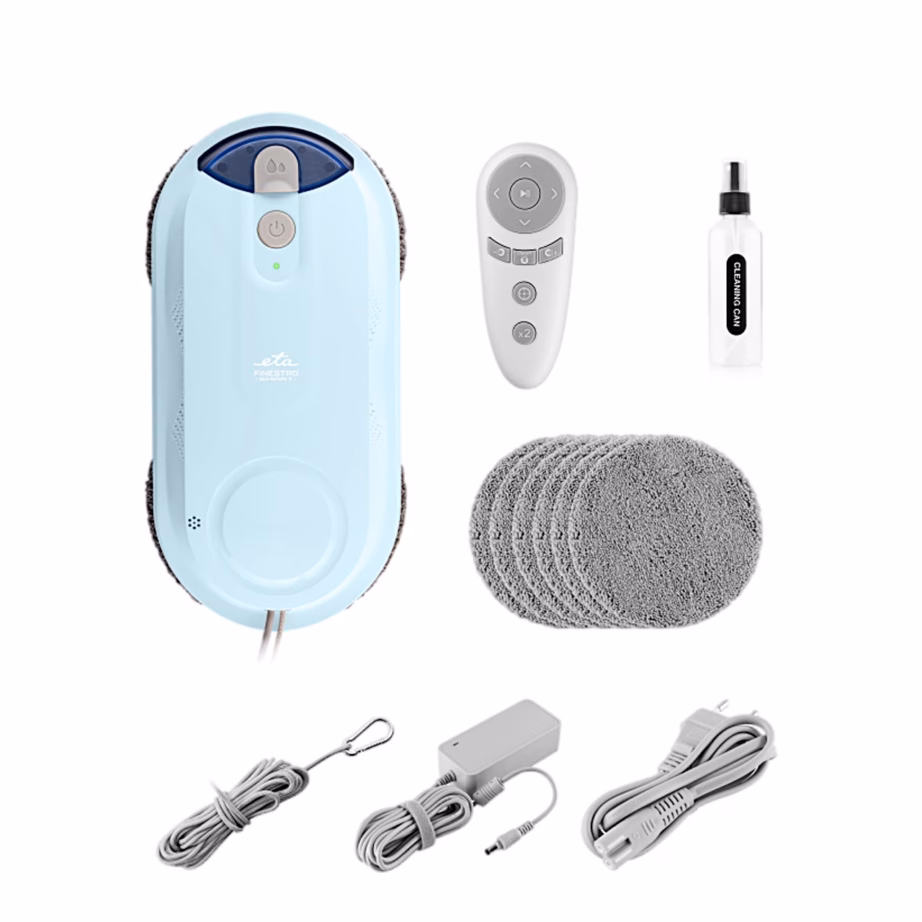 Aknapesurobot ETA Finestro Smart 6329 90000, kahe pöörleva mopiga, 5000 Pa, helesinine - 7