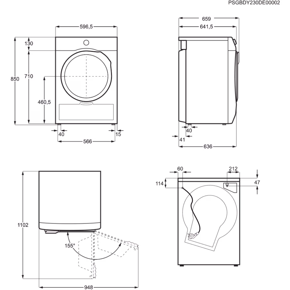 Eraldiseisev soojuspumbaga kondensatsioonkuivati Electrolux EW9D717VCE, 10 kg, A - 4