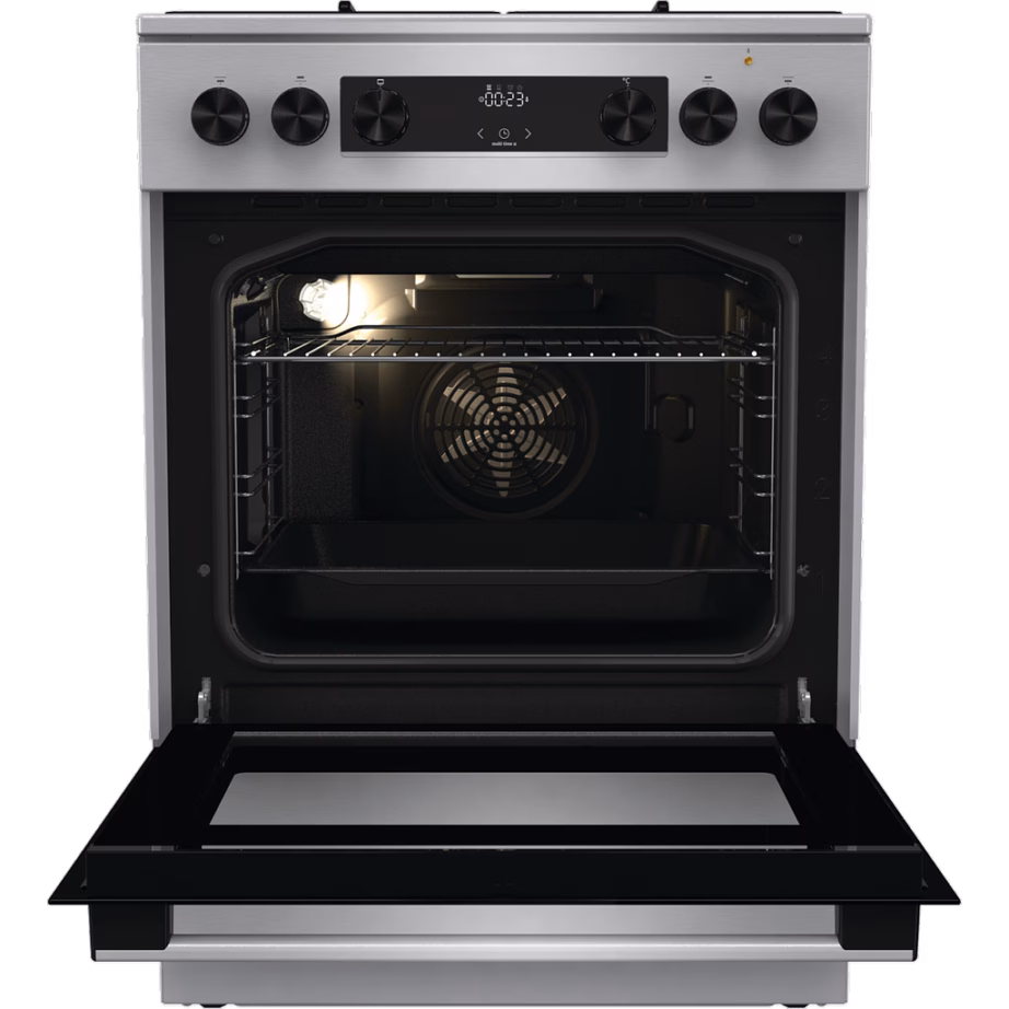 Eraldiseisev kombipliit GORENJE GKS6C70XJ, 60 cm, gaasipliidiplaat ja elektriahi 71 l - 2