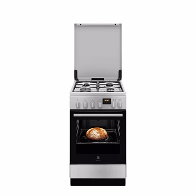 Eraldiseisev pliit Electrolux LKK560229X, gaasiplaat ja elektriahi, 50 cm, SteamBake