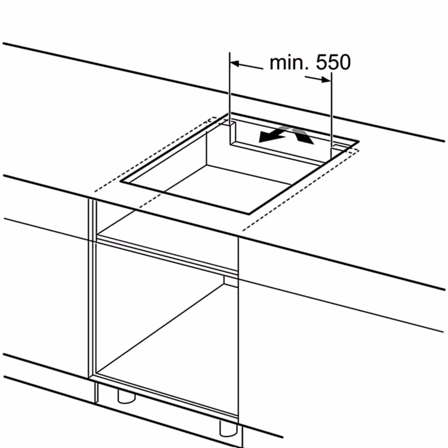 Integreeritav induktsioonpliidiplaat BOSCH PIX63KHC1Z, 60 cm, 4 tsooni, must klaaskeraamika - 5