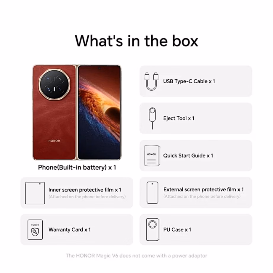 Volditav nutitelefon HONOR Magic V6, 16 GB RAM, 512 GB, punane - 2