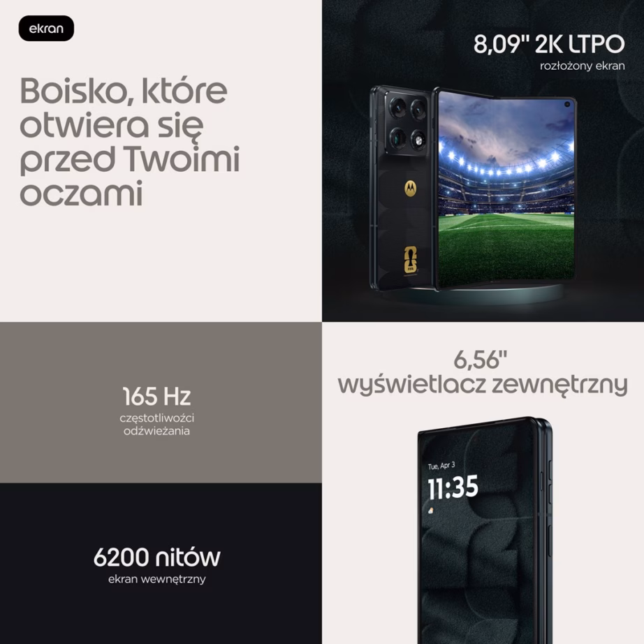 Volditav nutitelefon Motorola razr fold, 8,09″, 16 GB/512 GB, 5G, FIFA World Cup 26 Collection - 11