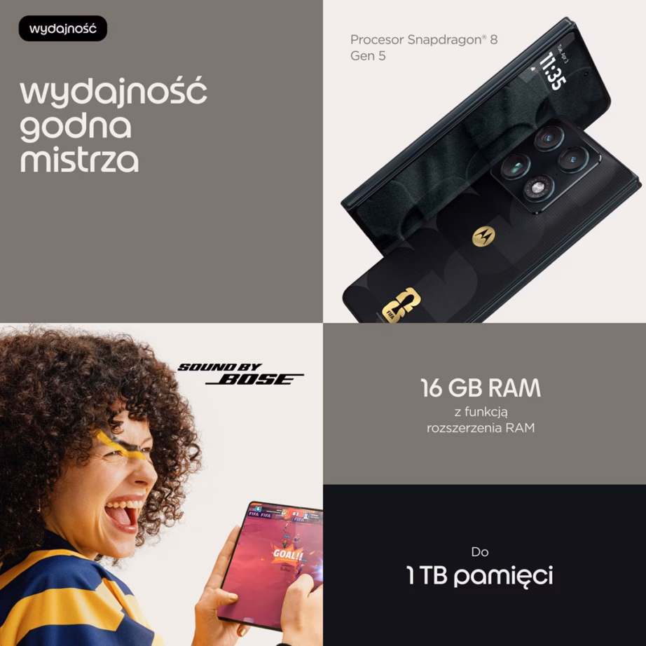 Volditav nutitelefon Motorola razr fold, 8,09″, 16 GB/512 GB, 5G, FIFA World Cup 26 Collection - 15