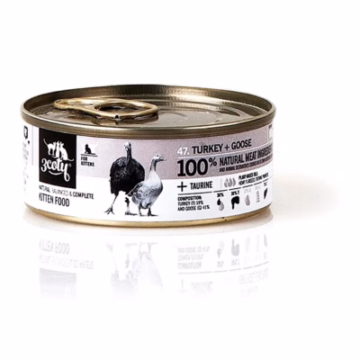 3COTY kalkuni-hanega märg kassitoit kassipoegadele 80g gluteenivaba