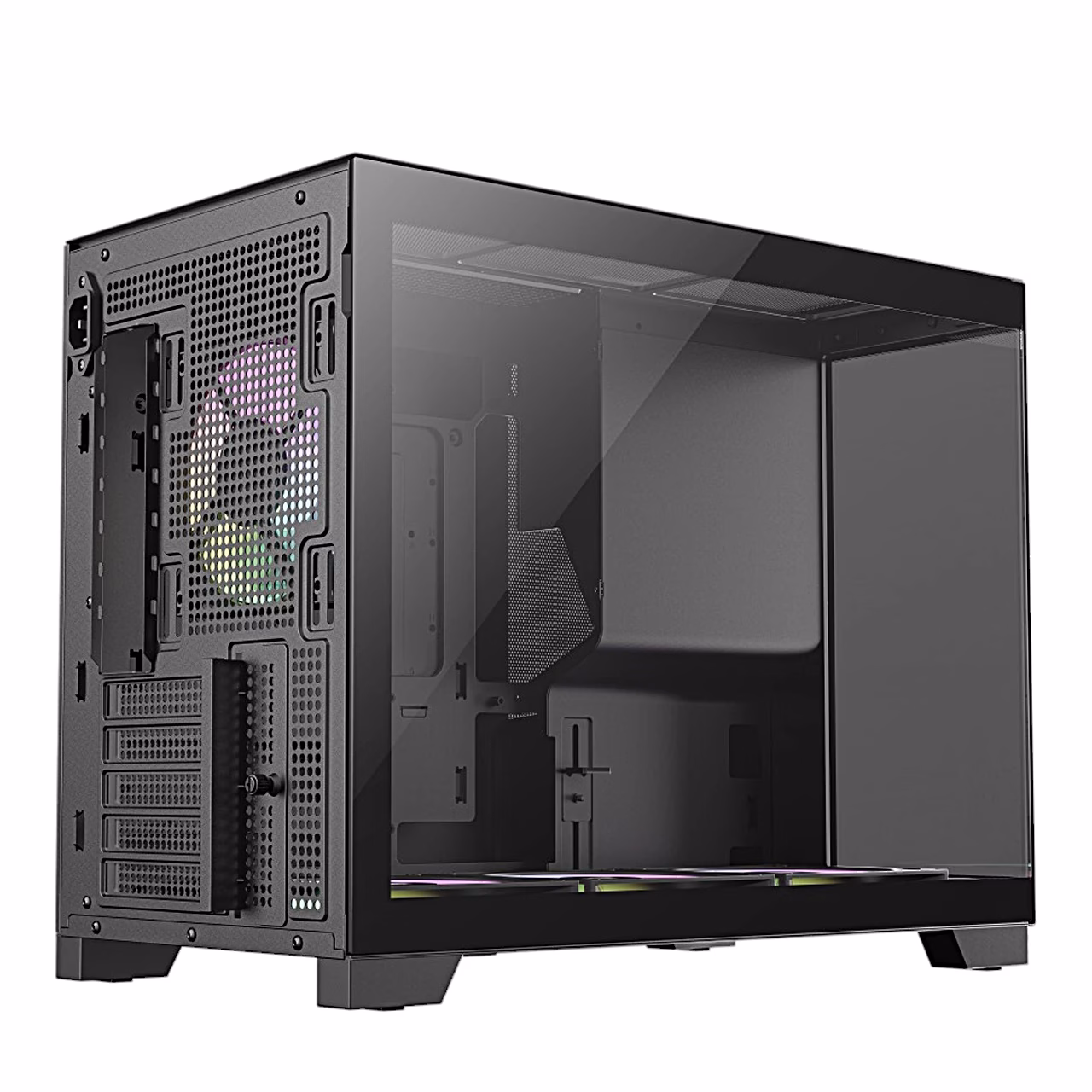 Gamemax NEX C33 tagant vasakult koos tagumise ventilaatoriga