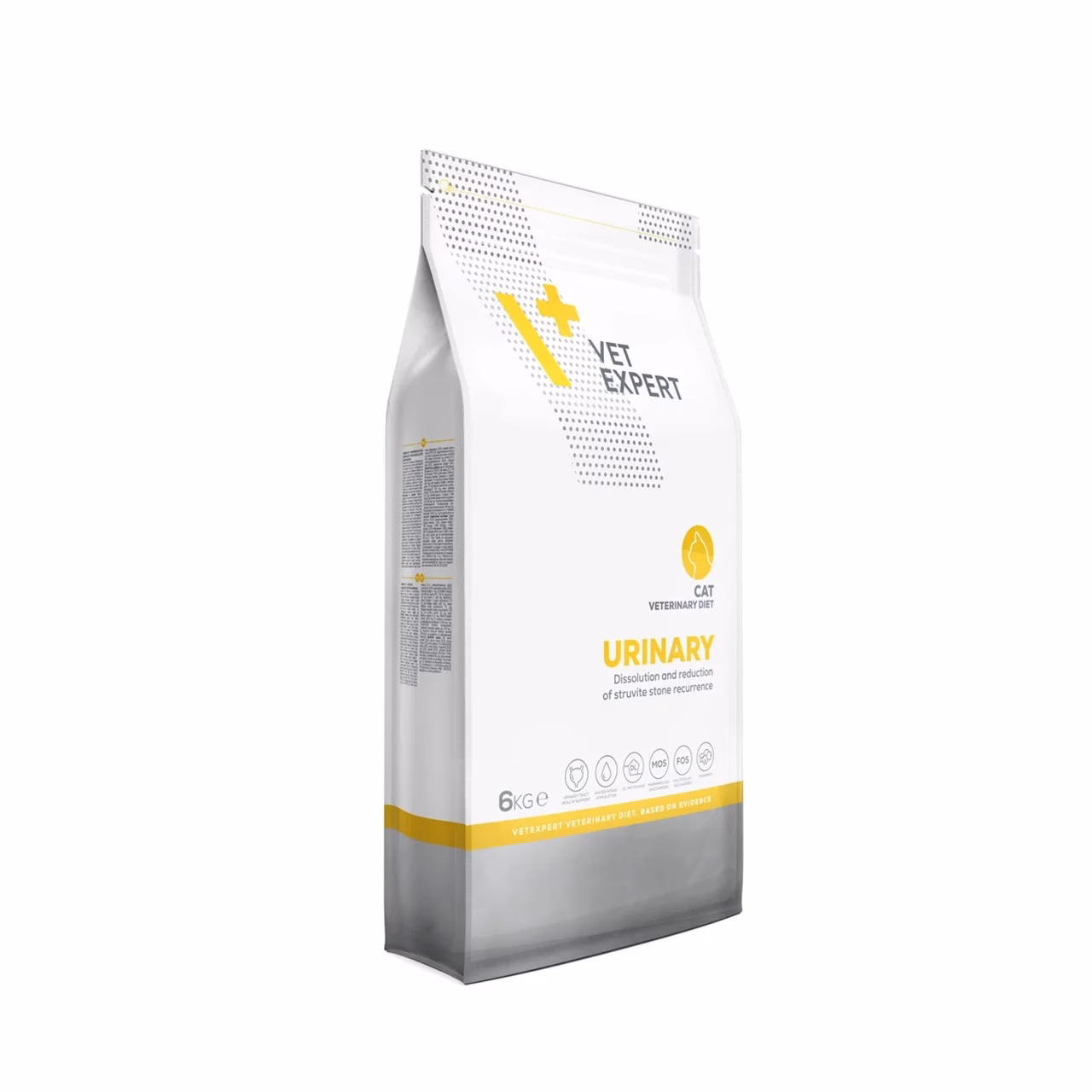 VetExpert kasside urinary kuivtoit 6 kg, toitainete info külg