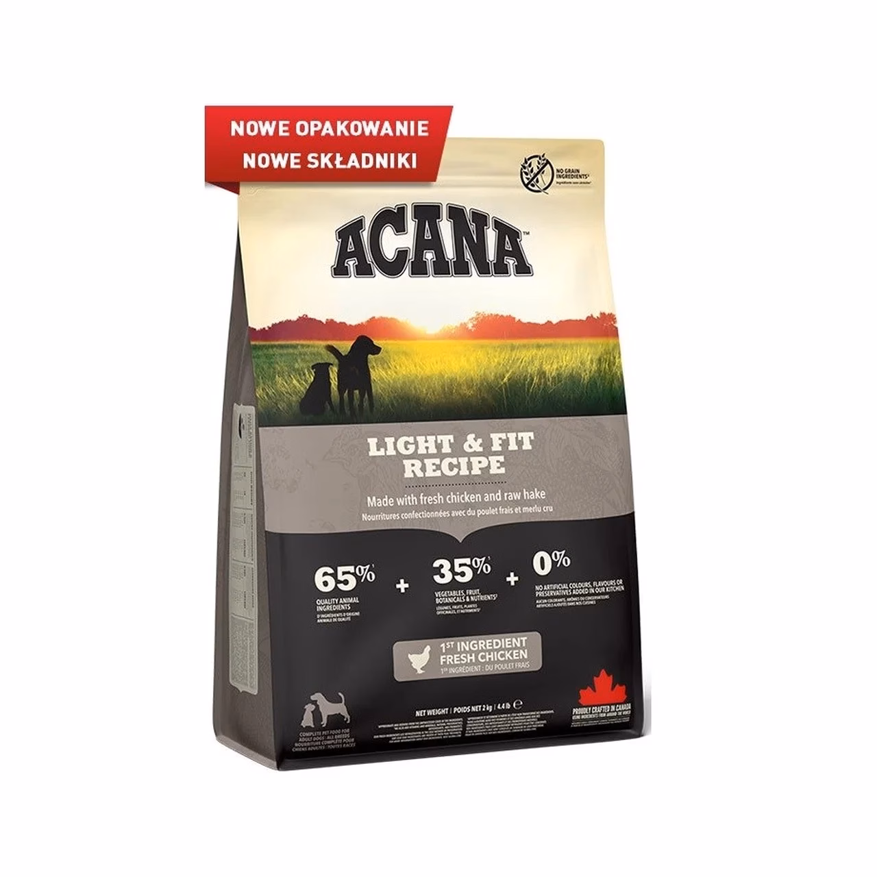 ACANA kana kuivtoit täiskasvanud koertele Light & Fit 2kg