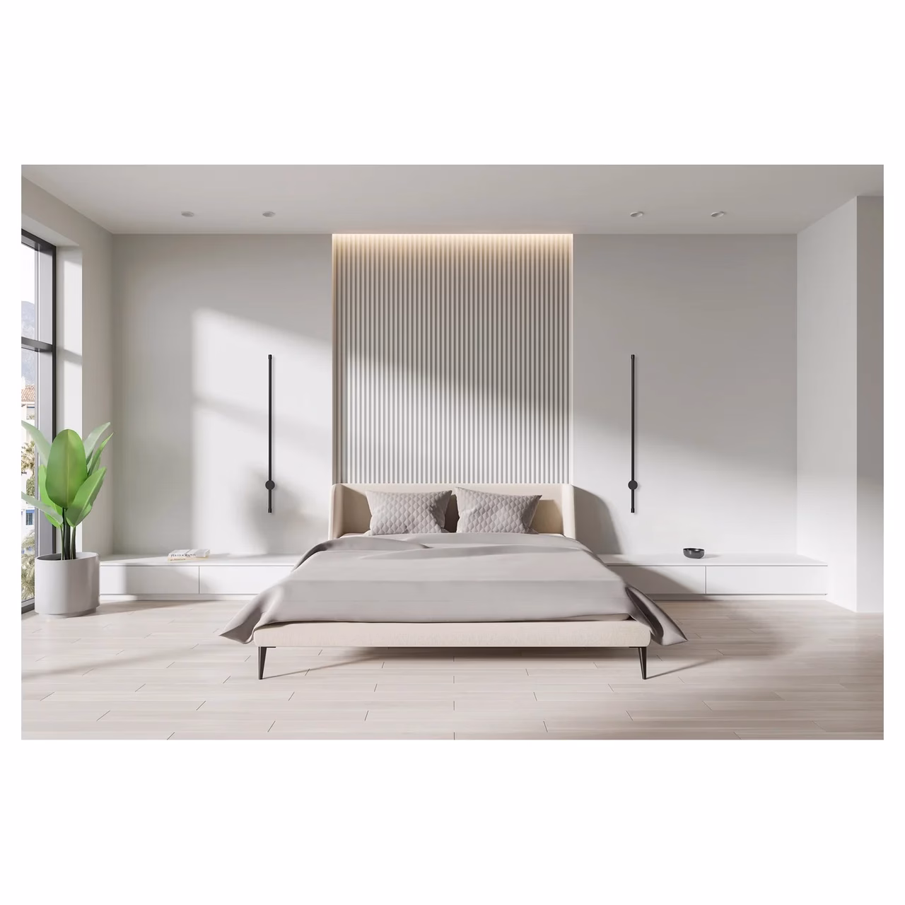 Activejet AJE-HILTON NW 900 mm must LED seinavalgusti siseruumidesse