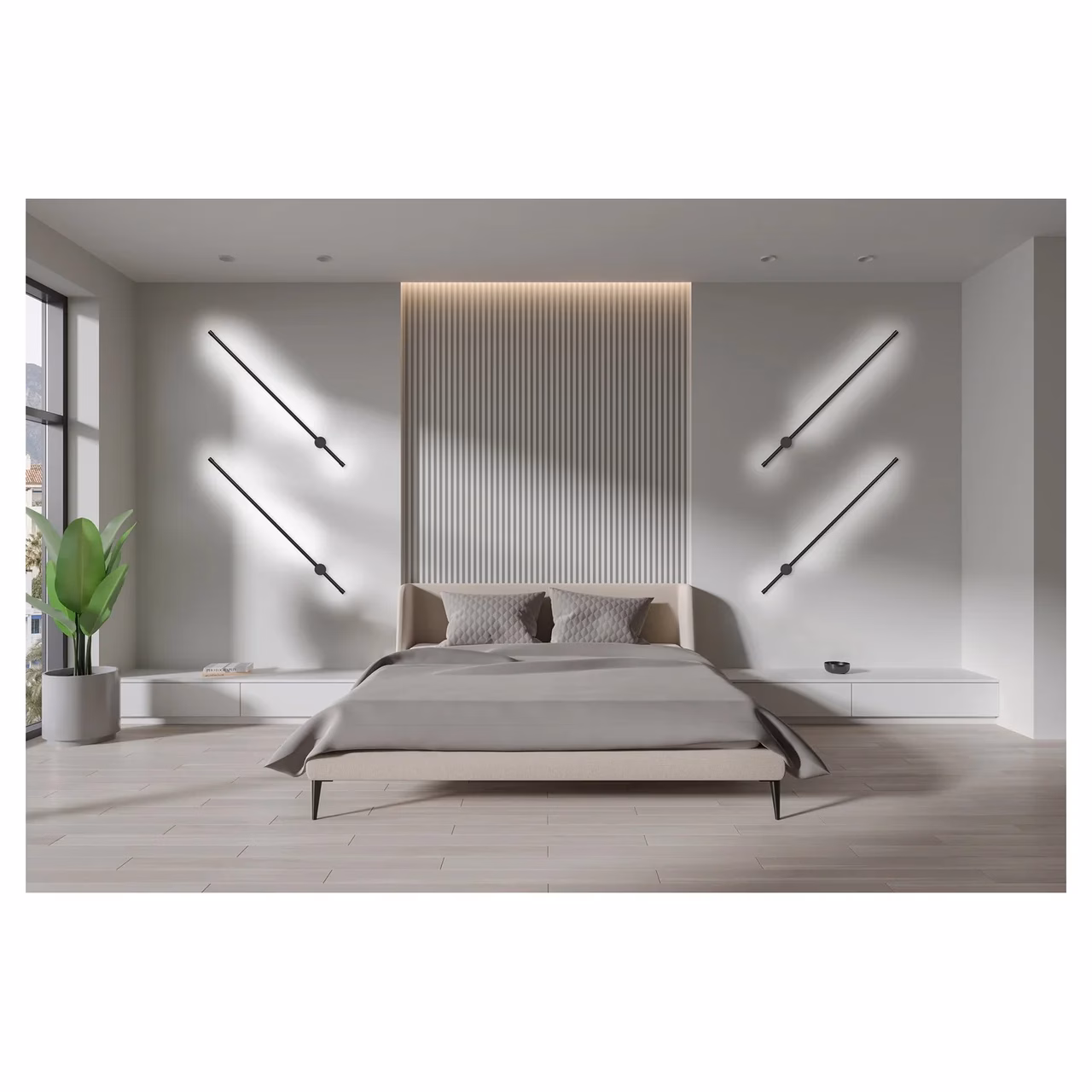 Activejet AJE-HILTON NW 900 mm must LED seinavalgusti siseruumidesse
