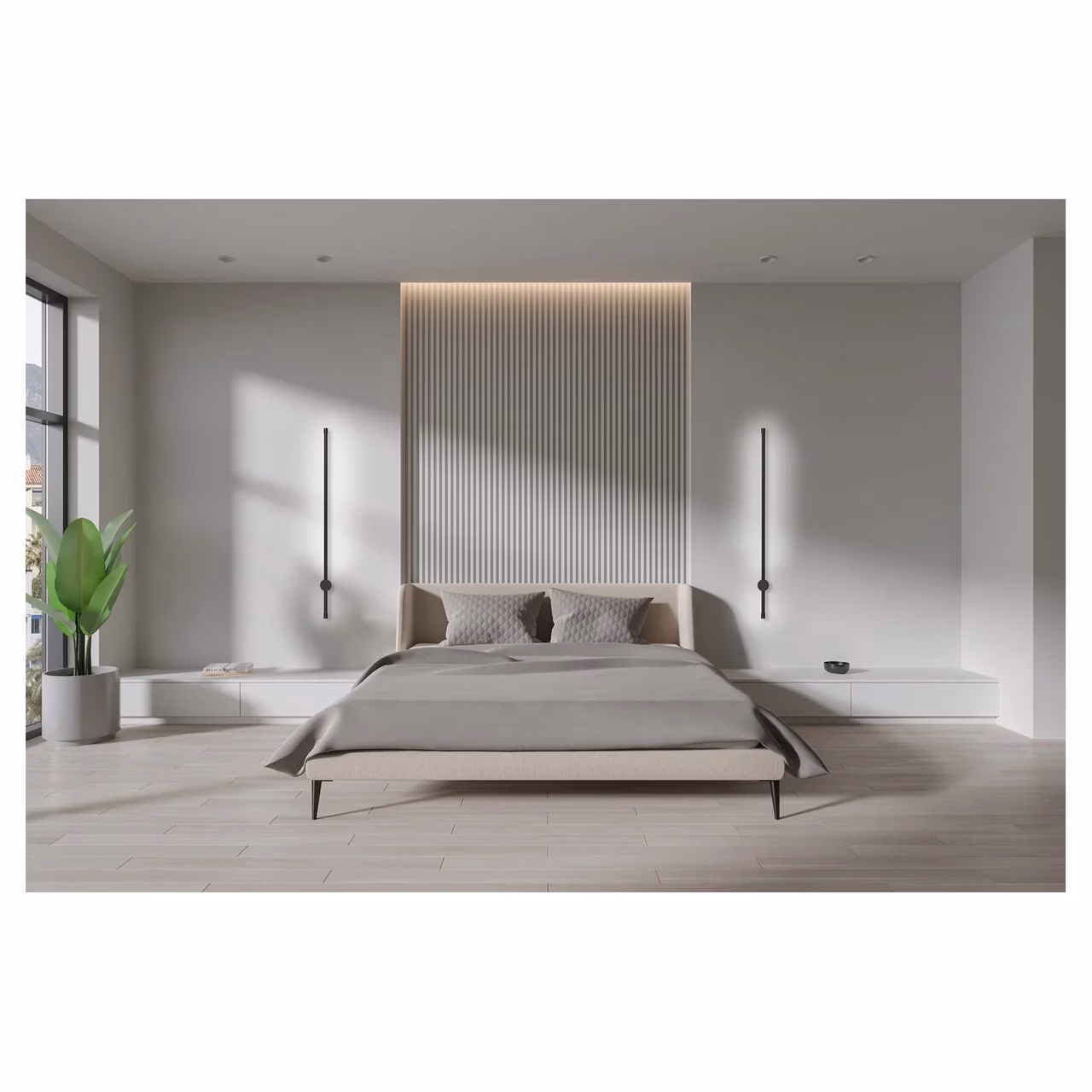 Activejet AJE-HILTON NW 900 mm must LED seinavalgusti siseruumidesse
