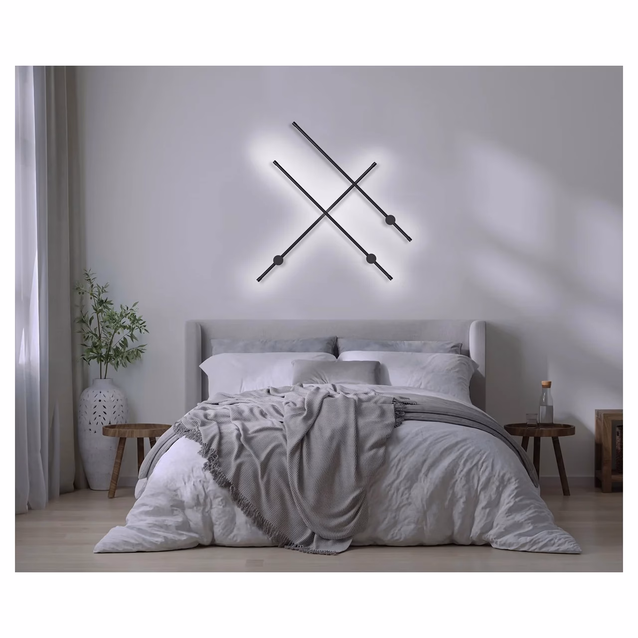 Activejet AJE-HILTON NW 900 mm must LED seinavalgusti siseruumidesse