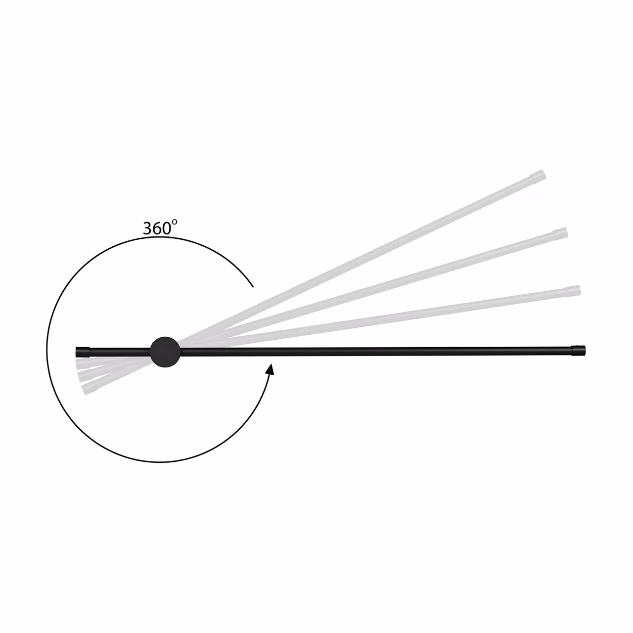 Activejet AJE-HILTON NW 900 mm must LED seinavalgusti siseruumidesse