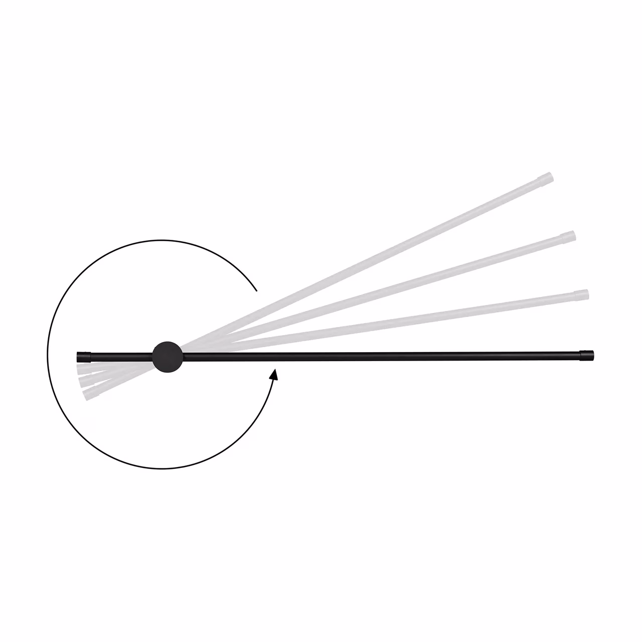 Activejet AJE-HILTON NW 900 mm must LED seinavalgusti siseruumidesse