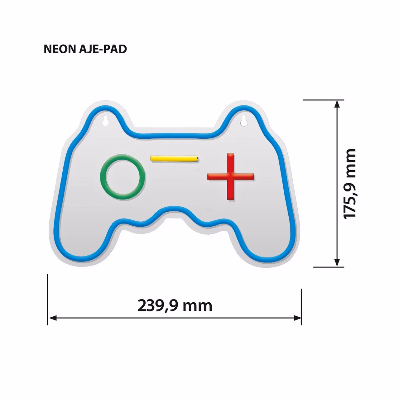 Activejet AJE-NEON PAD USB 340x161,5x20 mm mitmevärviline LED-neoonlamp siseruumidesse