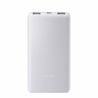 Xiaomi Power Bank Lite akupank eestvaates, pordid ülaservas