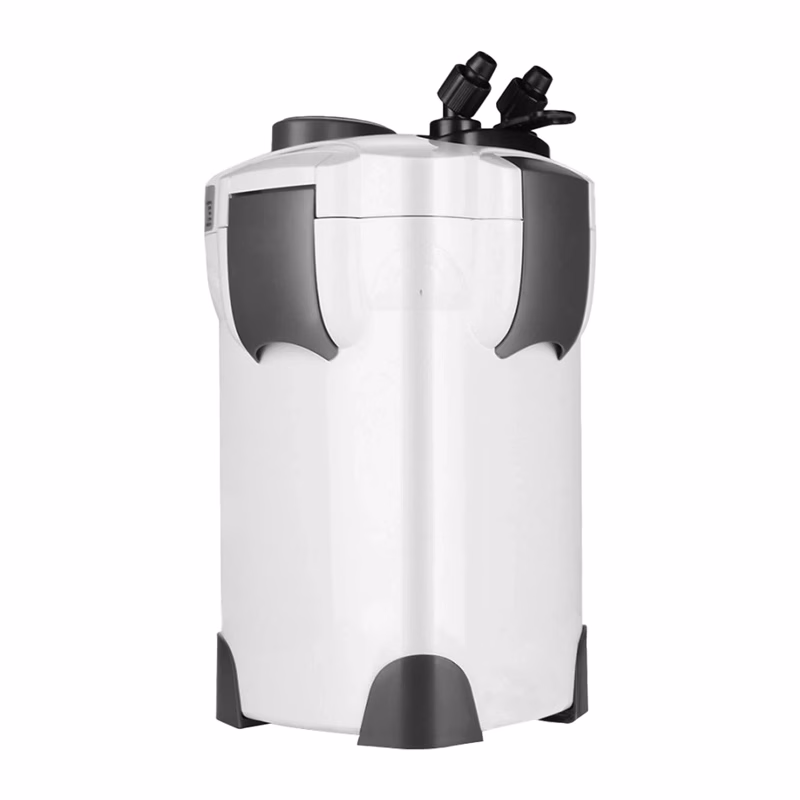 Akvaariumi välisfilter SUNSUN HW-302 tagant, kraanid filtripea peal