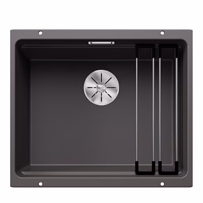 Alt paigaldatav köögivalamu BLANCO ETAGON 500-U SILGRANIT™ PuraDur™, hall kivitoon, 1 kauss, 60 cm aluskapile