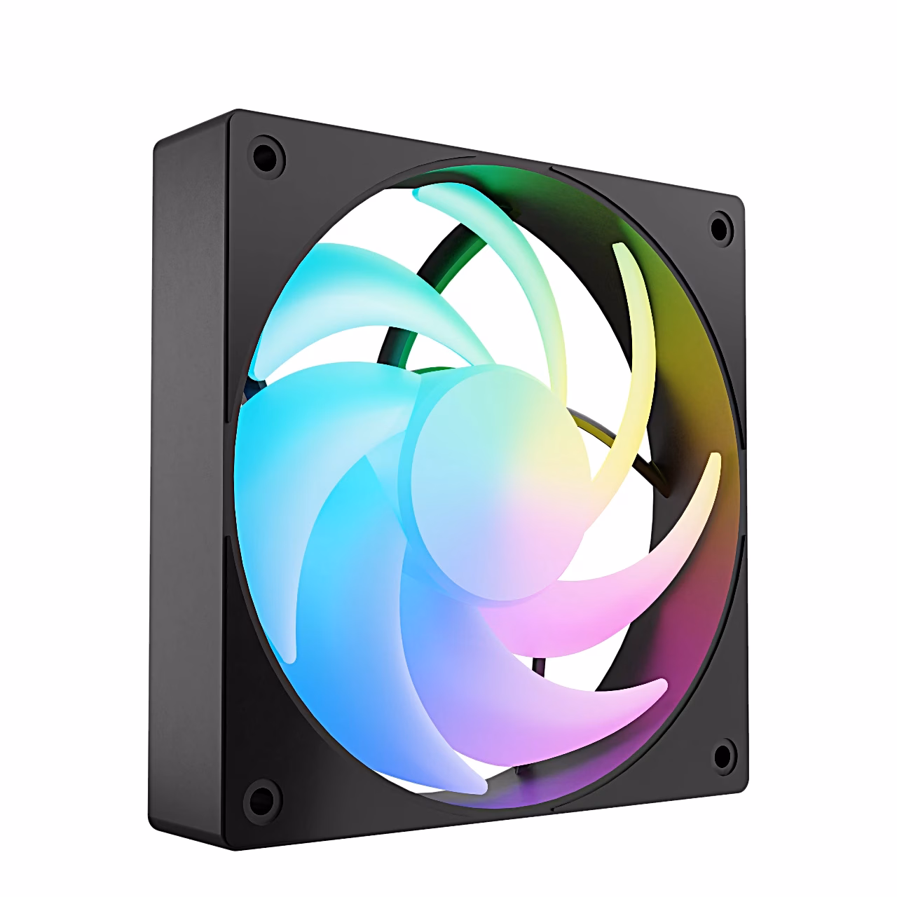 Fury SAI S12 ventilaator nurga alt, sinakas ja roosa valgus labadel