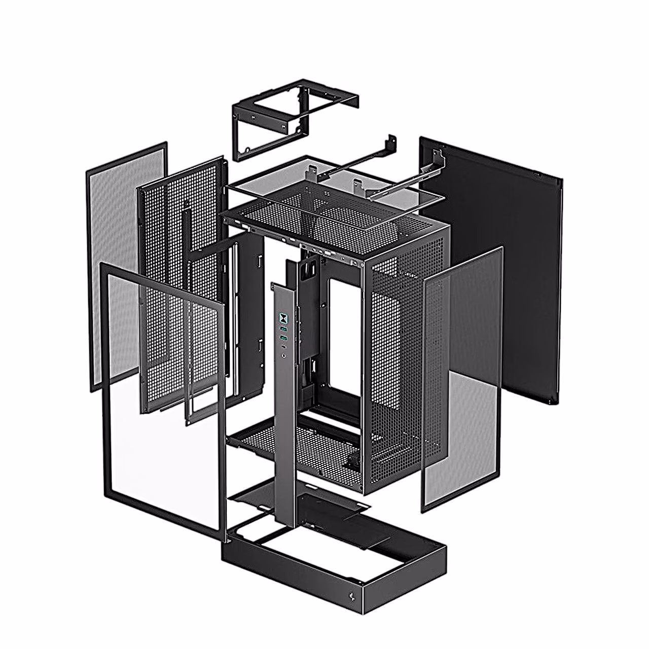 Arvutikorpus DeepCool CH170 PLUS, micro-ATX, must