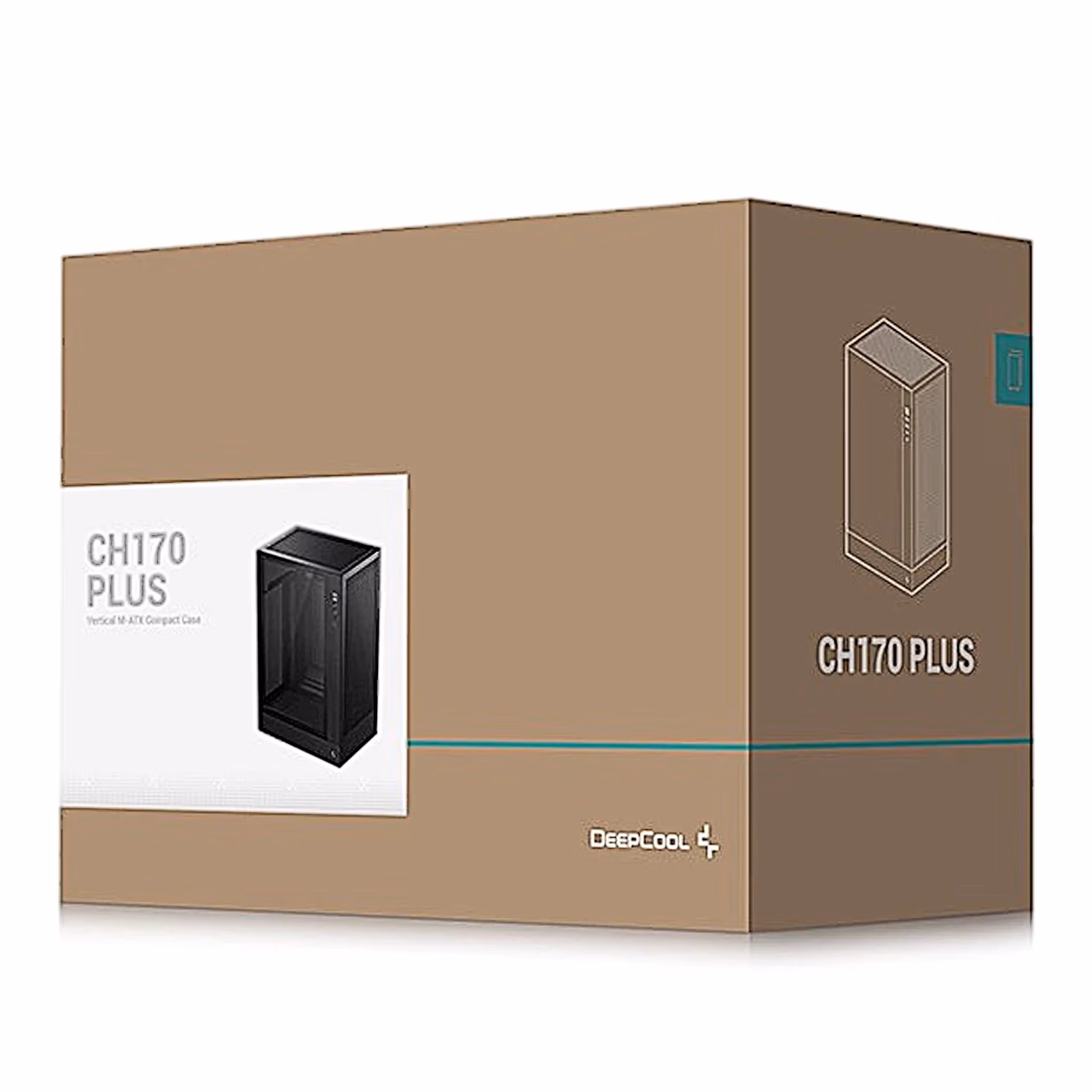 Arvutikorpus DeepCool CH170 PLUS, micro-ATX, must