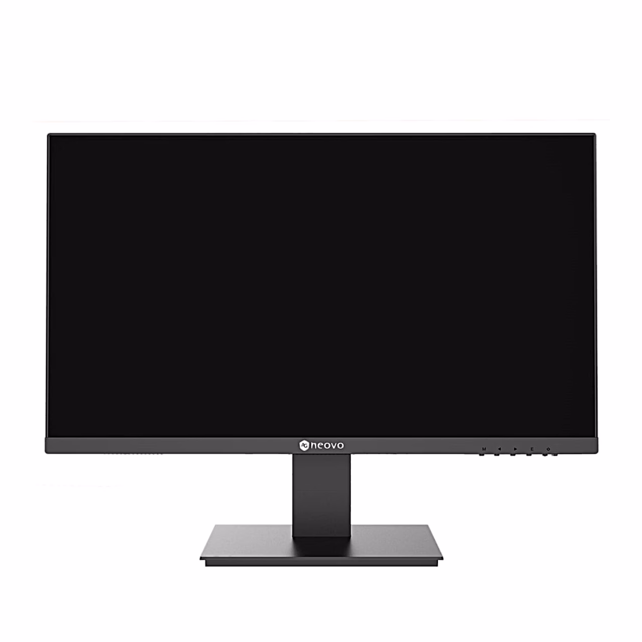 Monitori AG Neovo LA-2403 tagakülg logo, aluse ja VESA-avadega
