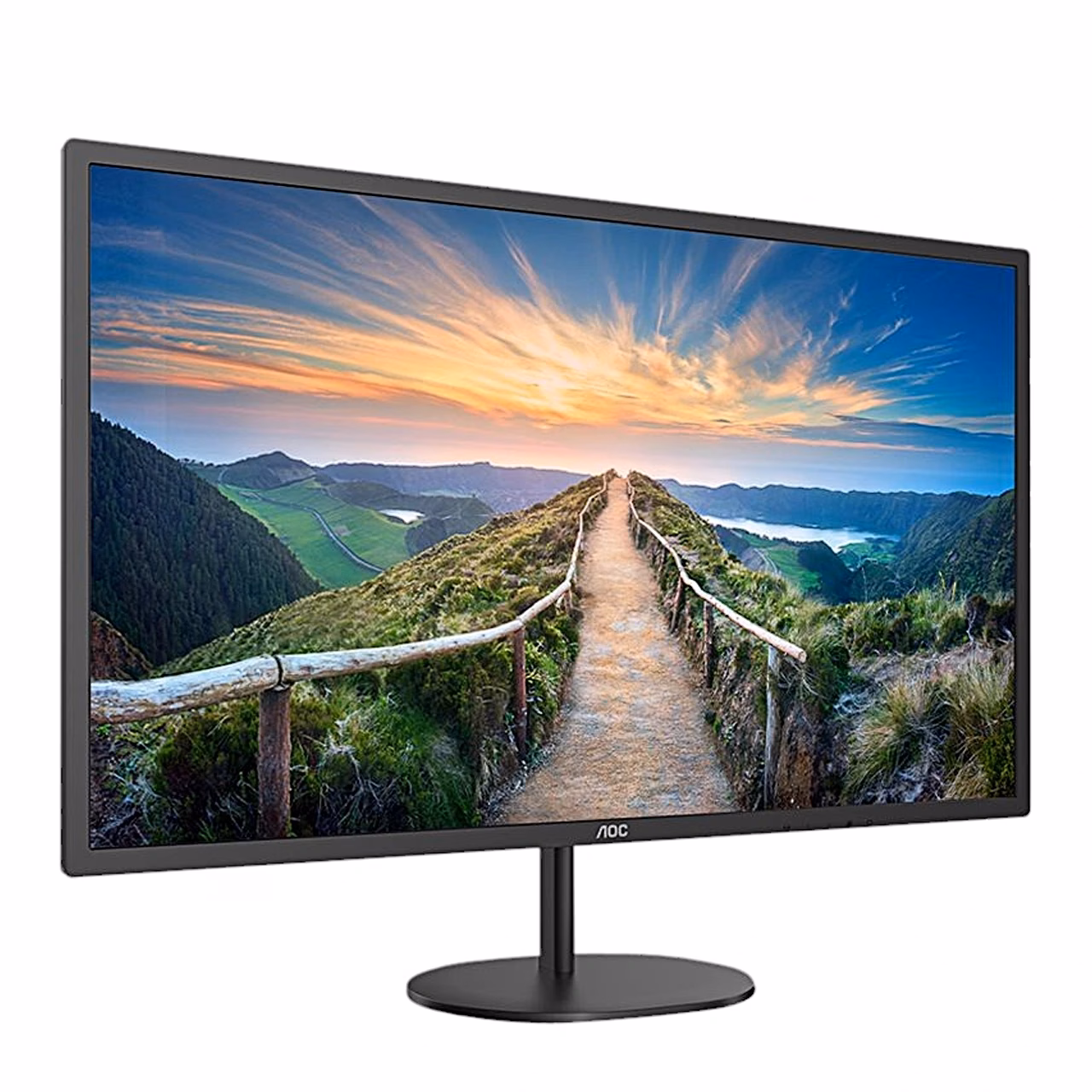 AOC Q32V4 monitor tahapoole kallutatud ekraaniga