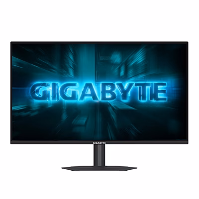 Arvutimonitor Gigabyte G25F2A EK eestvaates, alus madalas asendis
